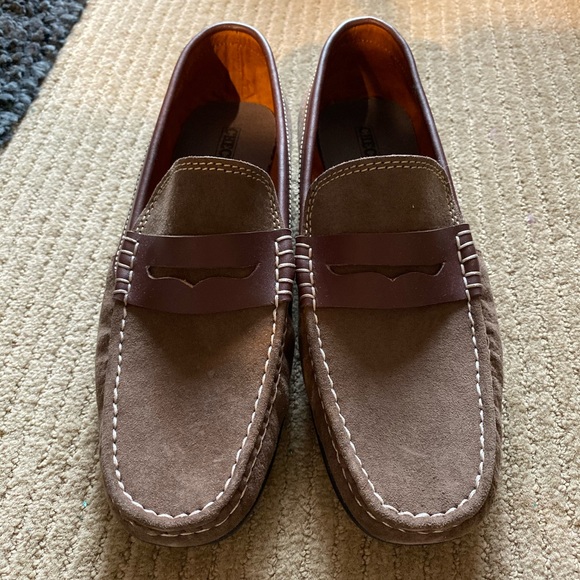 Checkpoint Suede Dark Coffee Arthur Loafers - Picture 1 of 3